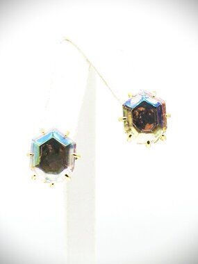 KENDRA SCOTT Daphne Gold Plated Iridescent Glass Stud Earrings